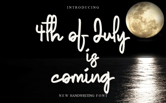 4th of July is Coming: A Script Font for Polished Brand Identity
