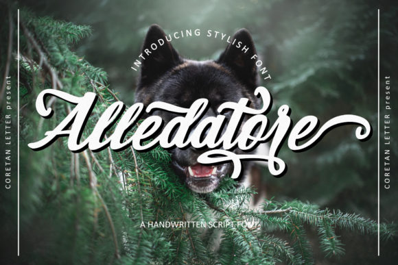Alledatore: A Script Font for Elegant Editorial Design