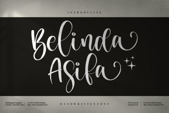 Belinda Asifa: Elevate Your Brand With Elegant Script Fonts