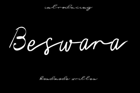 Beswara Script Font: Elevating Campaign Visuals with Refined Elegance