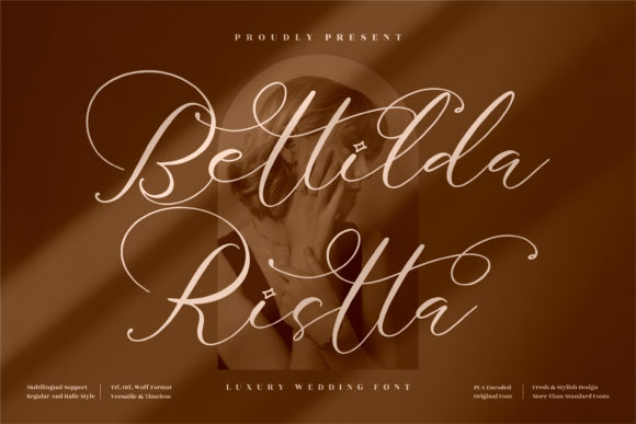 Bettilda Ristta: A Delicate Script Typeface for Elegant Editorial Design