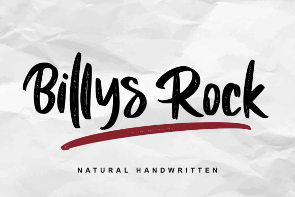 Billys Rock: The Elegant Script Font for Scroll-Stopping Social Media Graphics