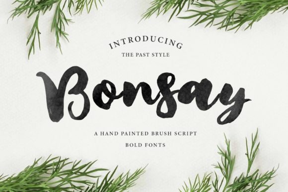 Bonsay Brush: A Chic Script Font for Elegant Web Design