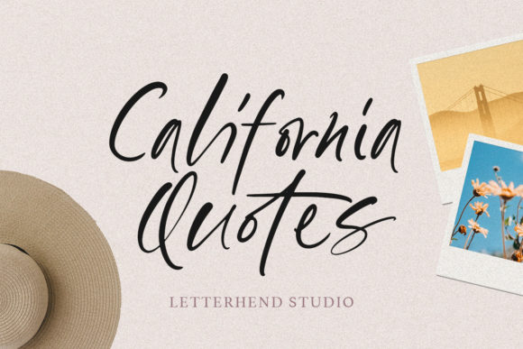 California Quotes Typeface: Elevate Your Handmade Brand