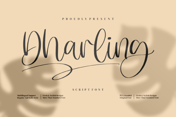 Dharling: Elevating Editorial Design with Refined Script Typography