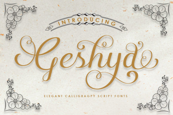 Geshya: Elevating Digital Brand Identity with a Refined Script Typeface