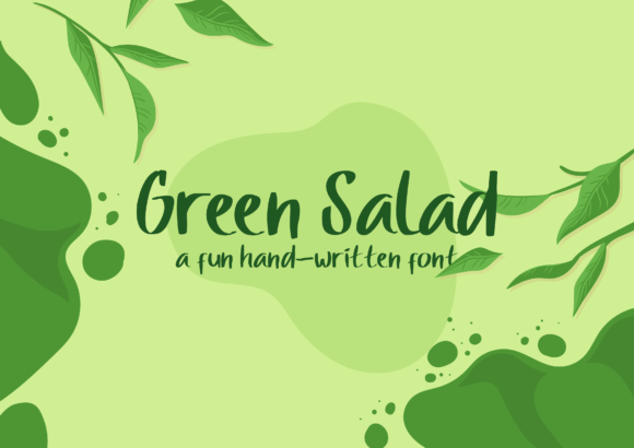 Green Salad: The Perfect Script Font for Boutique Branding