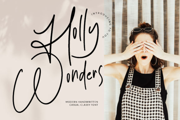 Holly Wonders: A Refined Script Font for Editorial Elegance