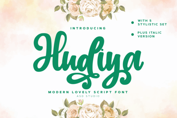 Hudiya Script Font: Elevate Campaign Visuals with Elegance