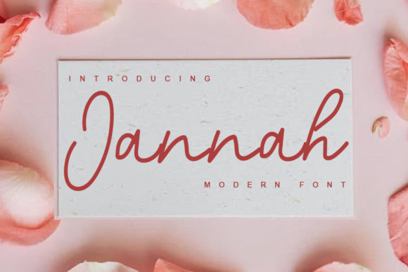 Jannah: A Chic Script Font for Elegant Brand Identity Projects