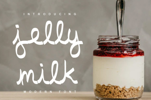 Jelly Milk: A Playful Script Font for Editorial and Creative Projects