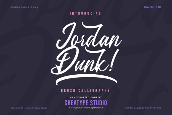 Jordan Dunk: The Elegant Script Font for Handmade Branding