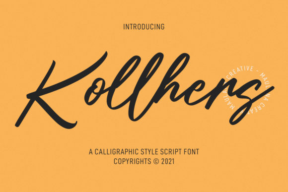 Kollhers: A Delicate Script Typeface for Modern Web Design