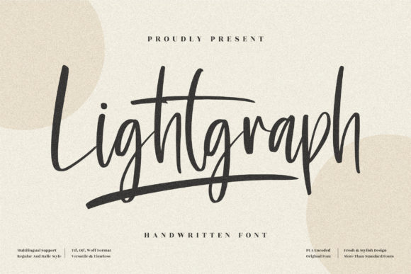 Lightgraph: The Chic Script Font for Elegant Campaign Design