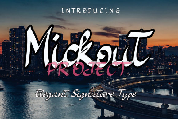 Mickout Project: A Delicate Script Font for Elegant Brand Identity