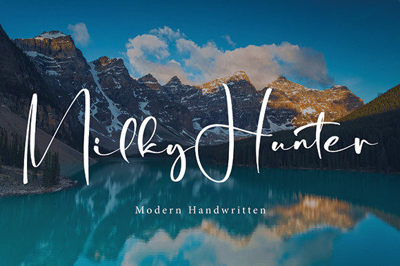 Milky Hunter Typeface: A Relaxed Script for Elegant Brand Identity