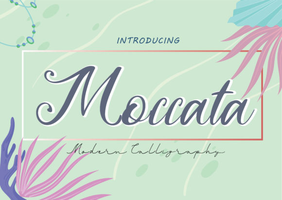 Moccata: A Playful Script Font for Creative Brand Identity