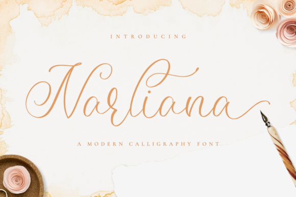 Narliana: Elevating Digital Brand Identity with Graceful Script Typography