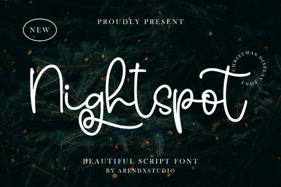 Nightspot: A Playful Script Font for Editorial Design