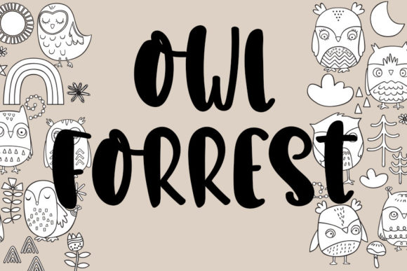 Owl Forest: A Magical Script Font for Editorial Design