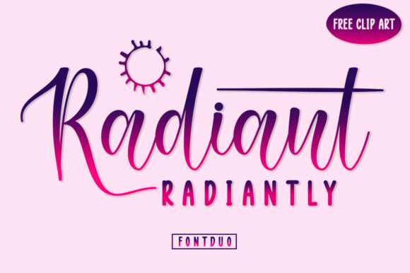 Radiant Radiantly: A Web Designer’s Take on This Script Font