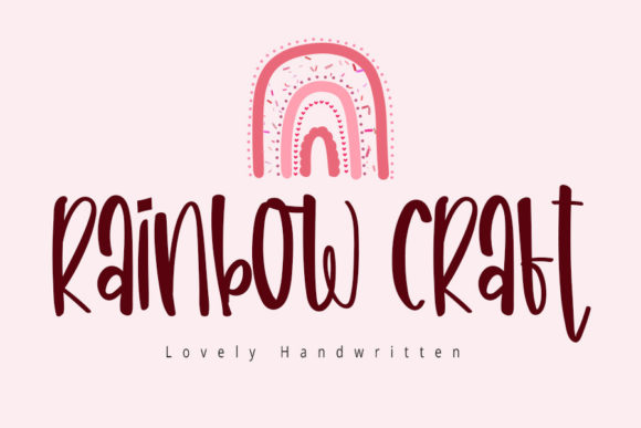 Rainbow Craft: A Whimsical Script Font for Chic Brand Identity