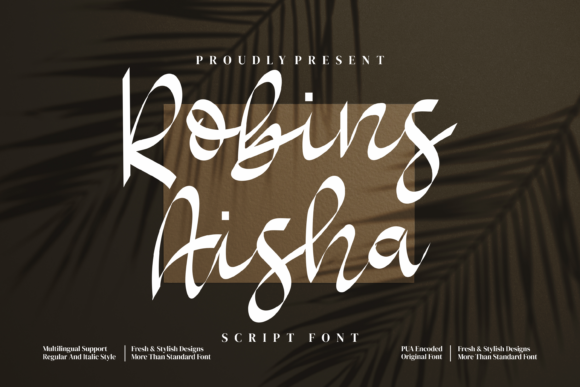 Robins Aisha Font Review: A Chic Script for Sophisticated Branding