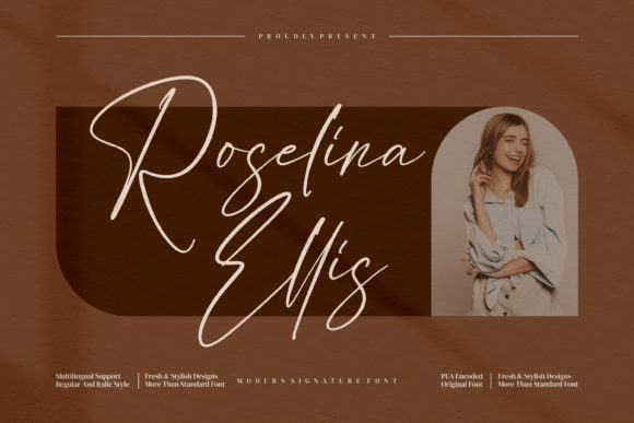 Roselina Ellis: A Script Font for Refined Editorial Design