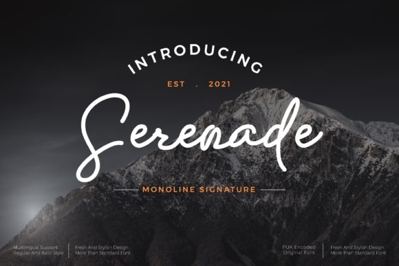 Serenade Script Font: Elevate Campaign Visuals With Elegant Typography