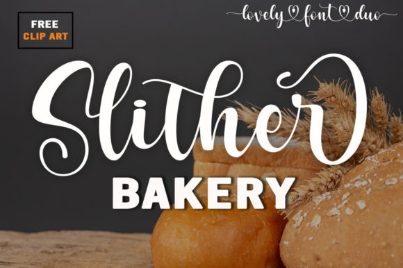 Slither Bakery: A Modern Script Typeface for Editorial Design