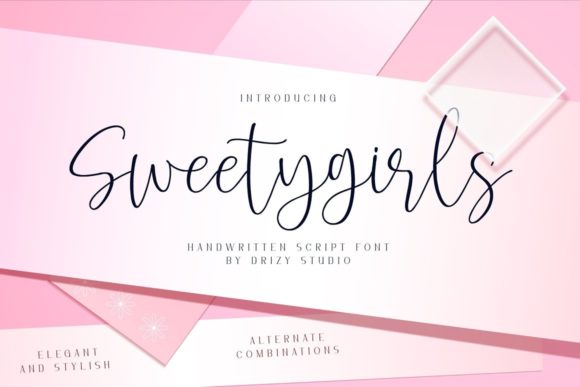 Sweetygirls: A Delicate Script Font for Elegant Editorial Design