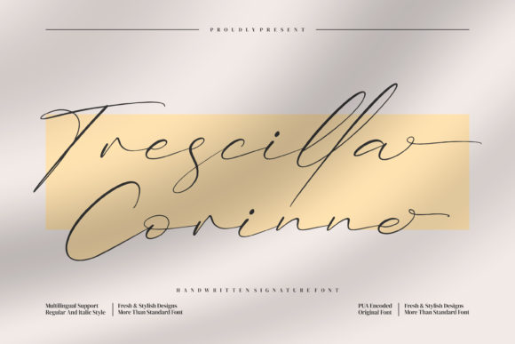 Trescilla Corinne: The Sweet Script Font for Scroll-Stopping Visuals