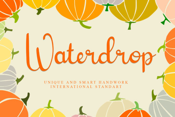 Waterdrop: A Playful Script Font for Creative Branding Projects