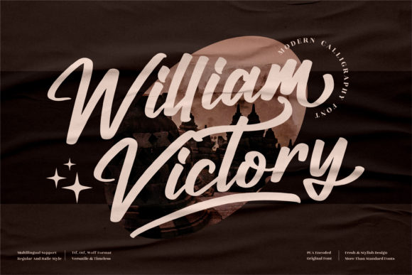 William Victory: A Creative Script Font for Brand Elevation