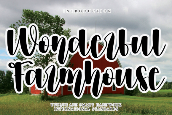 Wonderful Farmhouse: A Script Font for Modern Web Design